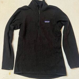 Patagonia Women's Textured Black Turtleneck Sweater